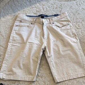 PD&C Beige Stretch Khaki Men's Shorts